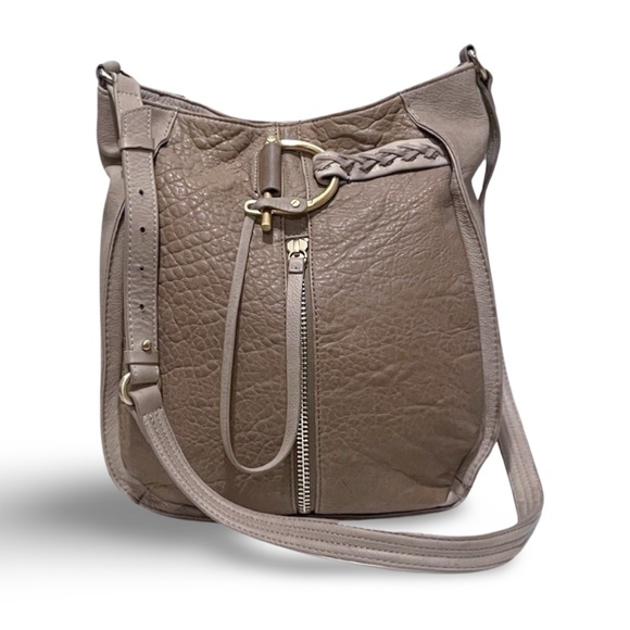 Kelsi Dagger Handbags - Kelsi Dagger Large Mixed Leather Stirrup Convertible Shoulder to Crossbody Bag